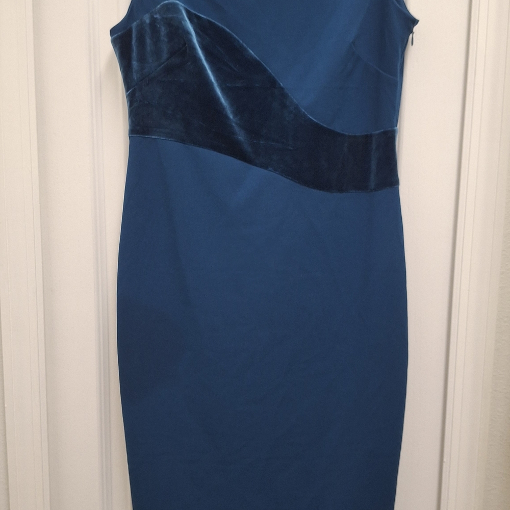 Calvin Klein Blue Velvet Women's Dress